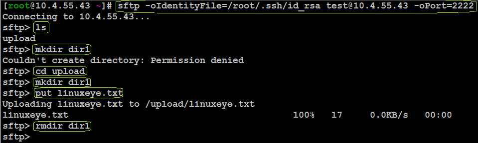 Linux下sftp配置之密钥方式登录